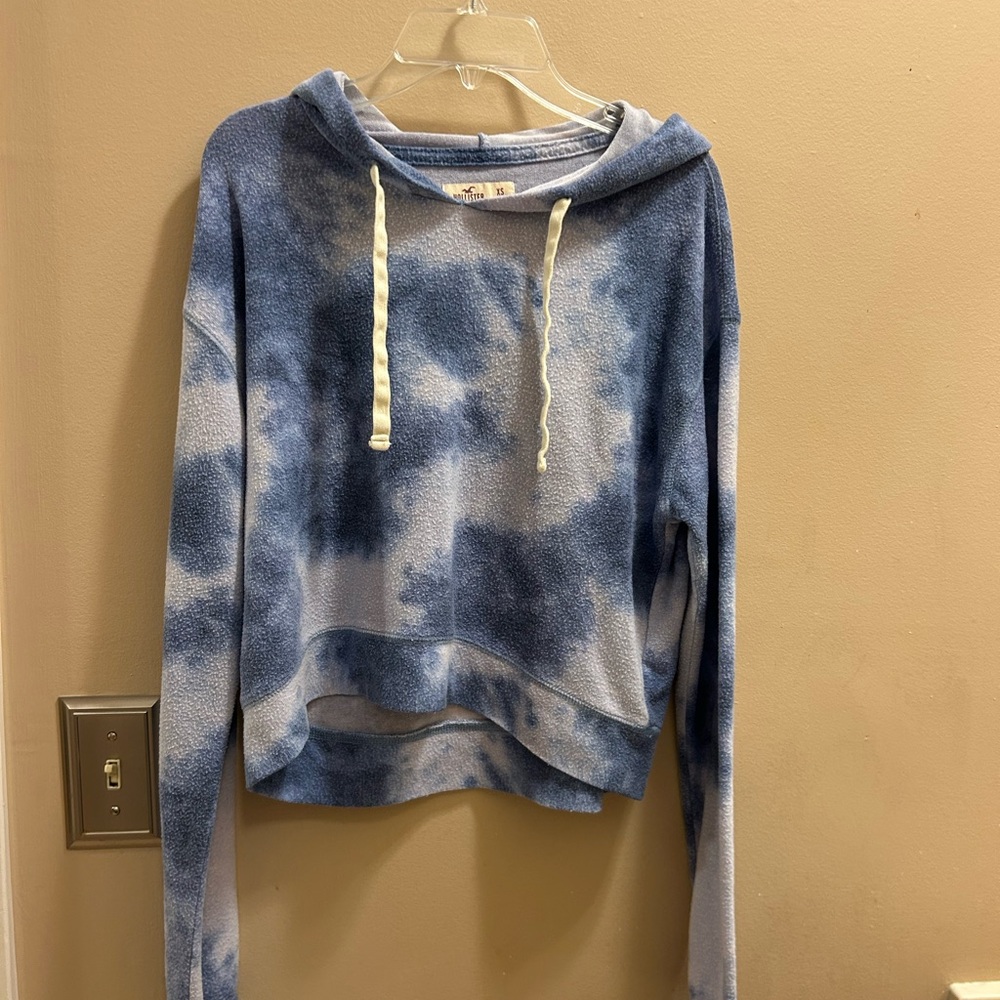 Hollister Blue Tie-Dye Hoodie for Women